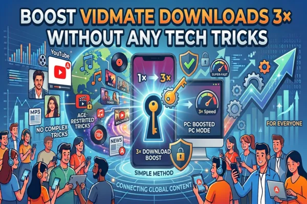 Augmentez la vitesse de vos téléchargements VidMate par 3 sans manipulation complexe